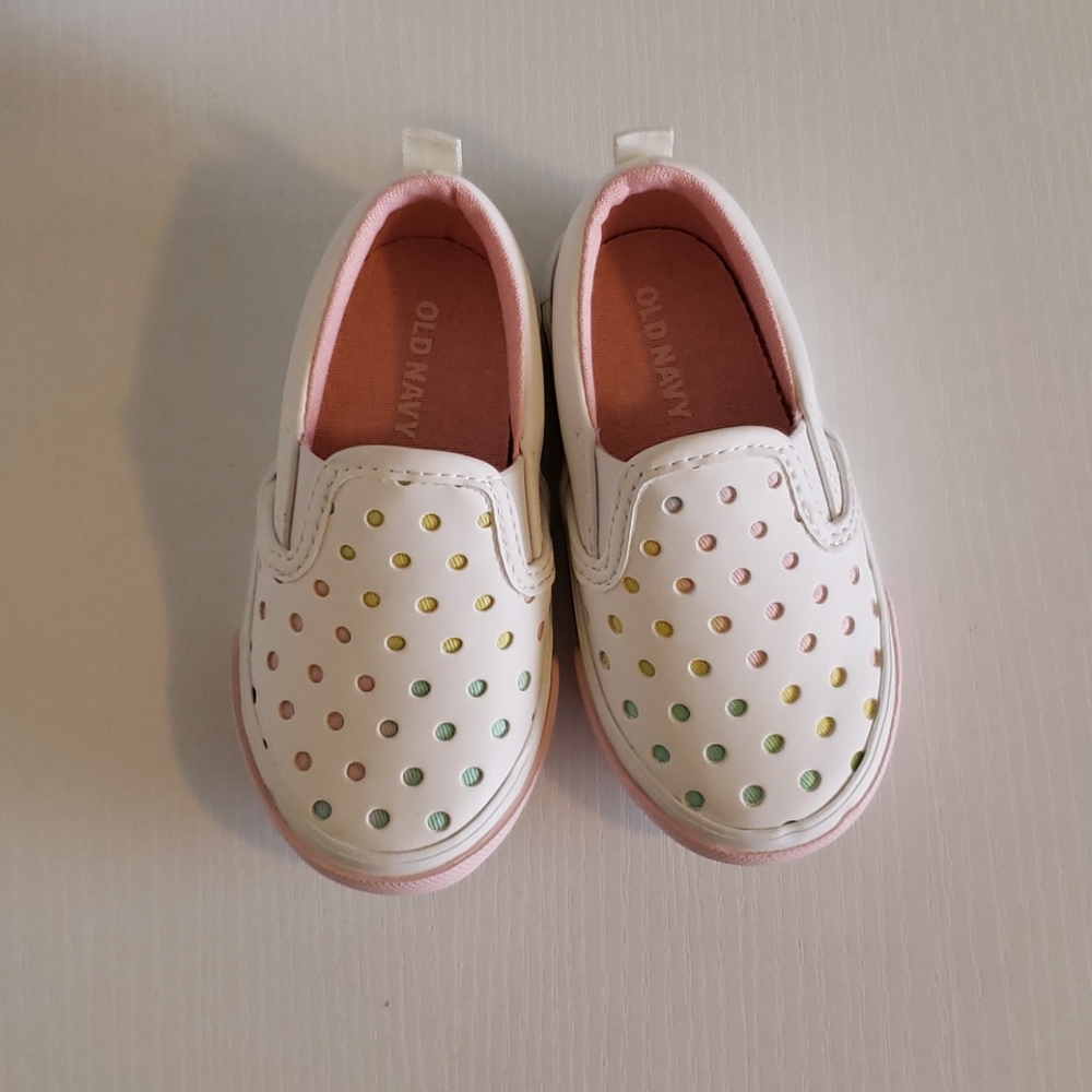 Old Navy Rainbow Perforated Slip-ons